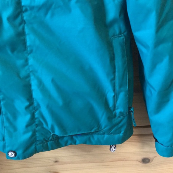 Volcom Blue Green Thermonite Snowboarding Skiing Jacket Size Extra Small - Picture 5 of 14